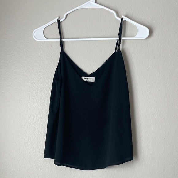 Aritzia Tops - Aritzia Elegant Black Camisole - Babaton